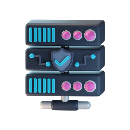 Server Security  3D Icon