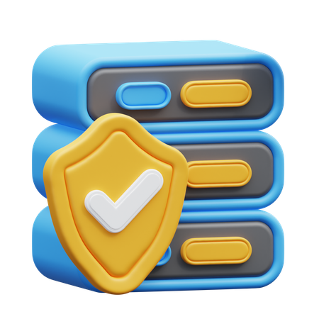 Server Security  3D Icon