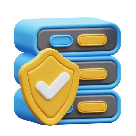 Server Security  3D Icon