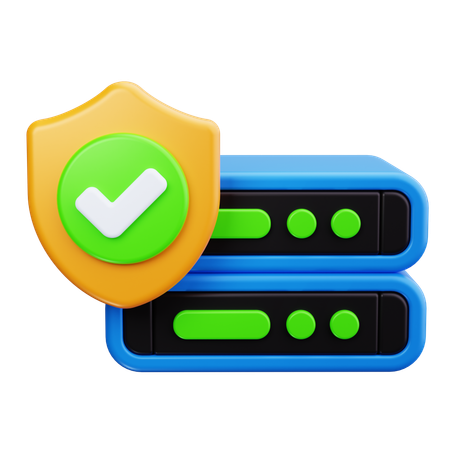 Server Security  3D Icon