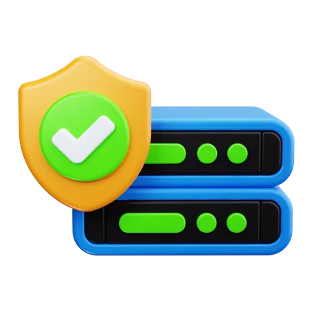 Server Security  3D Icon