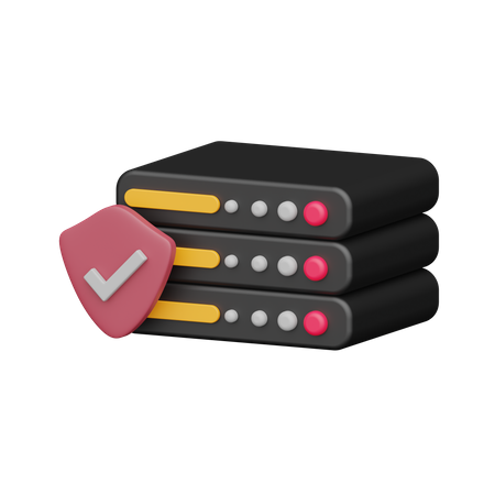 Server Security  3D Icon