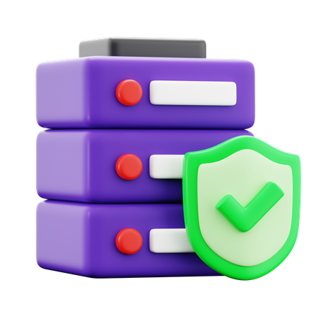 Server Security  3D Icon