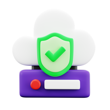 Server Security  3D Icon