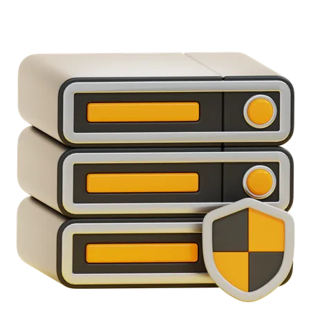 SERVER SECURITY  3D Icon