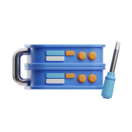 サーバーサービス  3D Icon