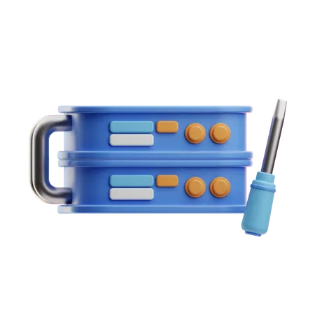 サーバーサービス  3D Icon