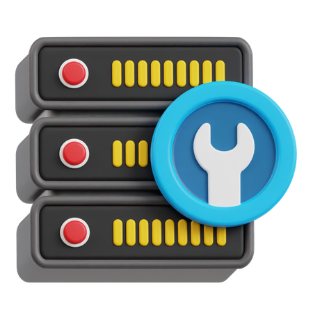 Server Service  3D Icon