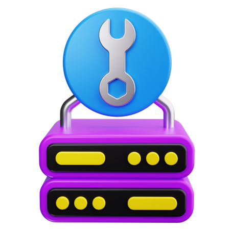 Server Service  3D Icon