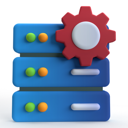 Server Setting  3D Icon