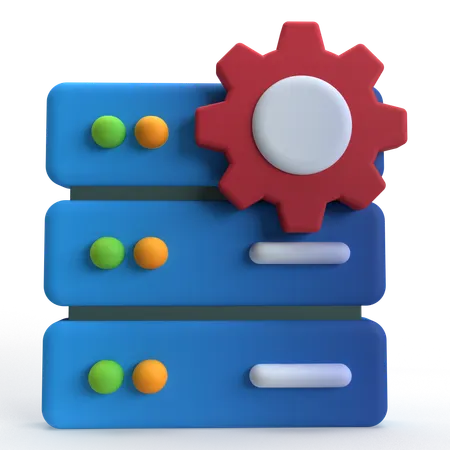 Server Setting  3D Icon