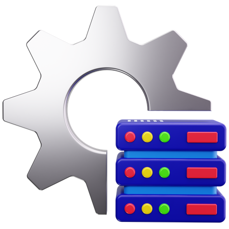 Server Setting  3D Icon