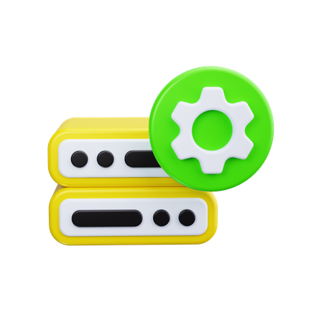 Server Setting  3D Icon