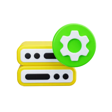 Server Setting  3D Icon