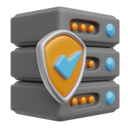 Server Shield  3D Icon