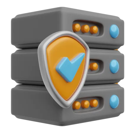 Server Shield  3D Icon