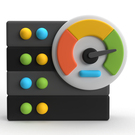 서버 속도  3D Icon