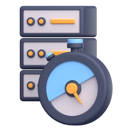 Server Speed  3D Icon