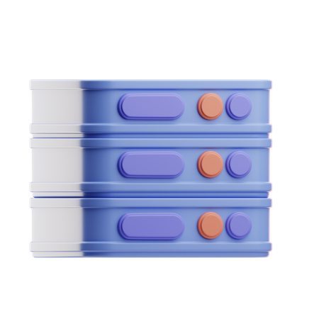 Server Stack  3D Icon