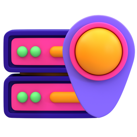 Serverstandort  3D Icon