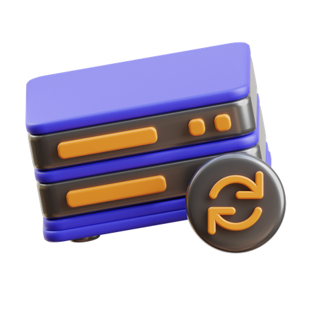 Server Sync  3D Icon