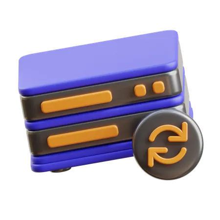 Server Sync  3D Icon