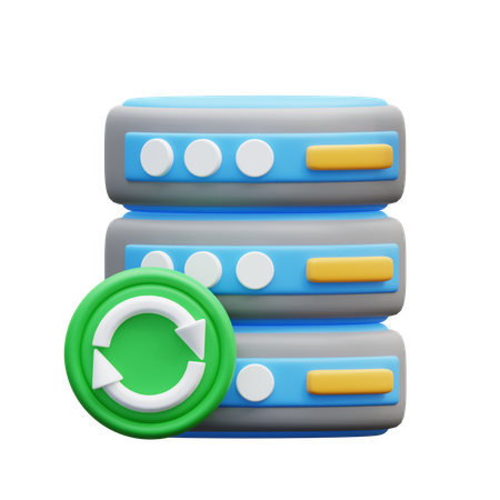Server Sync  3D Icon