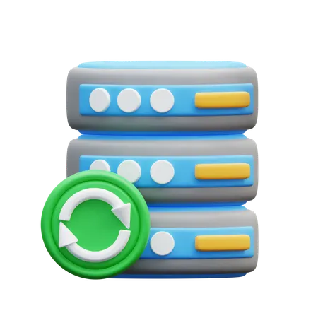 Server Sync  3D Icon