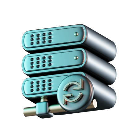 Serversynchronisierung  3D Icon