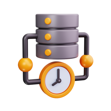 Server Time  3D Icon