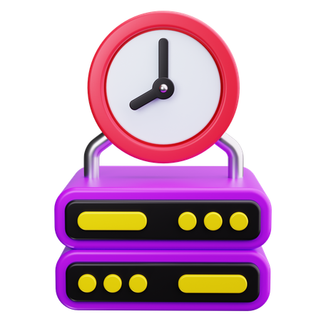 Server Time  3D Icon