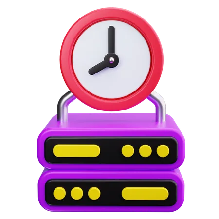 Server Time  3D Icon