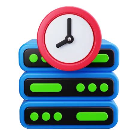 Server Time  3D Icon