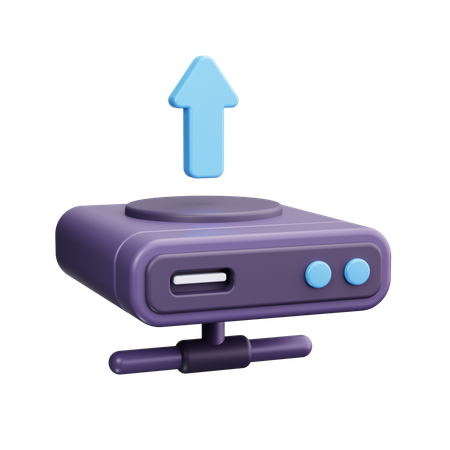 Server Upload  3D Icon