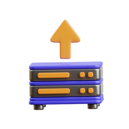 Server Upload  3D Icon