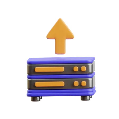 Server Upload  3D Icon