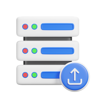 Server Upload  3D Icon
