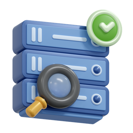 Serverüberprüfung  3D Icon