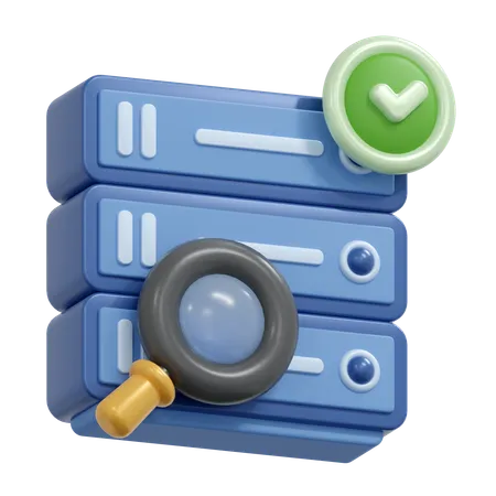 Serverüberprüfung  3D Icon