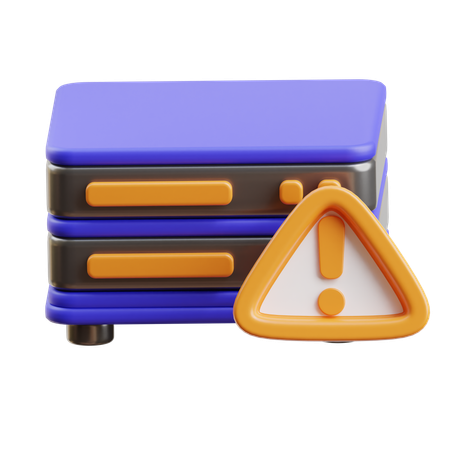 Server Warning  3D Icon