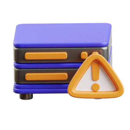 Server Warning  3D Icon