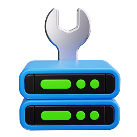 Serverwartung  3D Icon