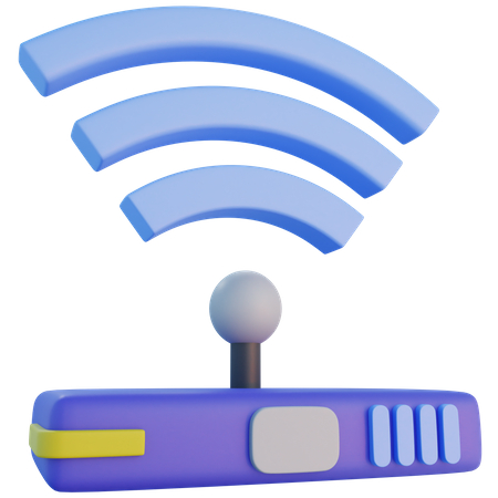 Server Wifi  3D Icon