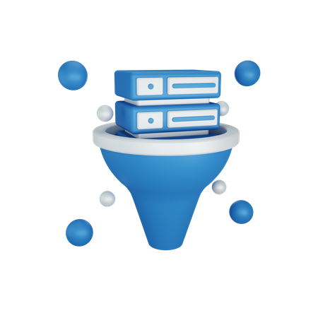 Serverdatenfilterung  3D Icon