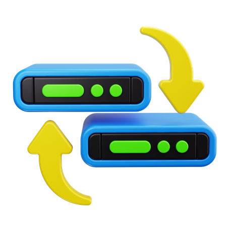 Servermigration  3D Icon