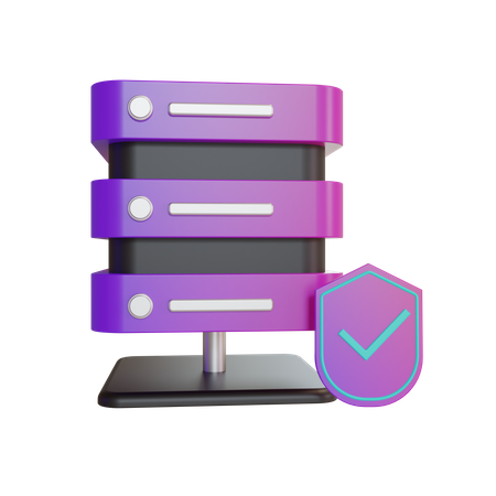 Serverschutz  3D Illustration