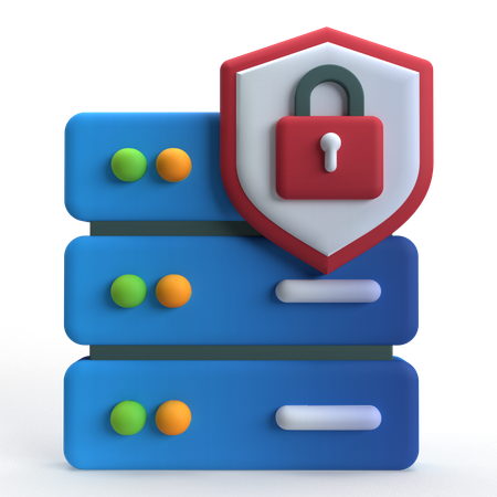 Serversicherheit  3D Icon