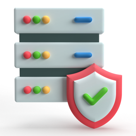 Serversicherheit  3D Icon