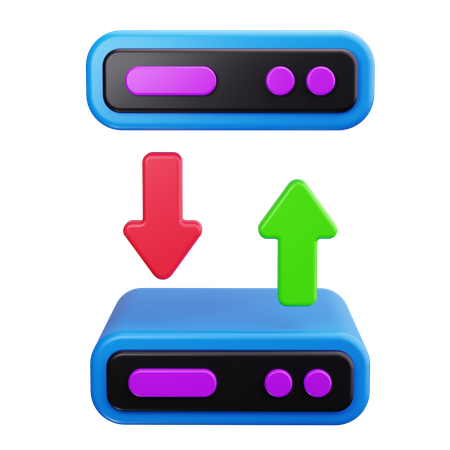 Serververbindung  3D Icon