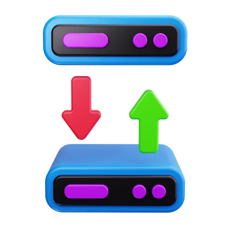 Serververbindung  3D Icon